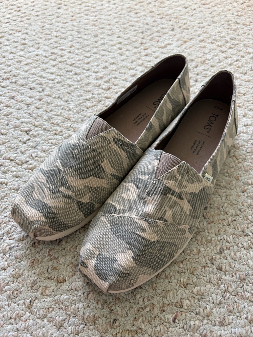 Men’s Toms Camo Alpargata Slip-on Shoes